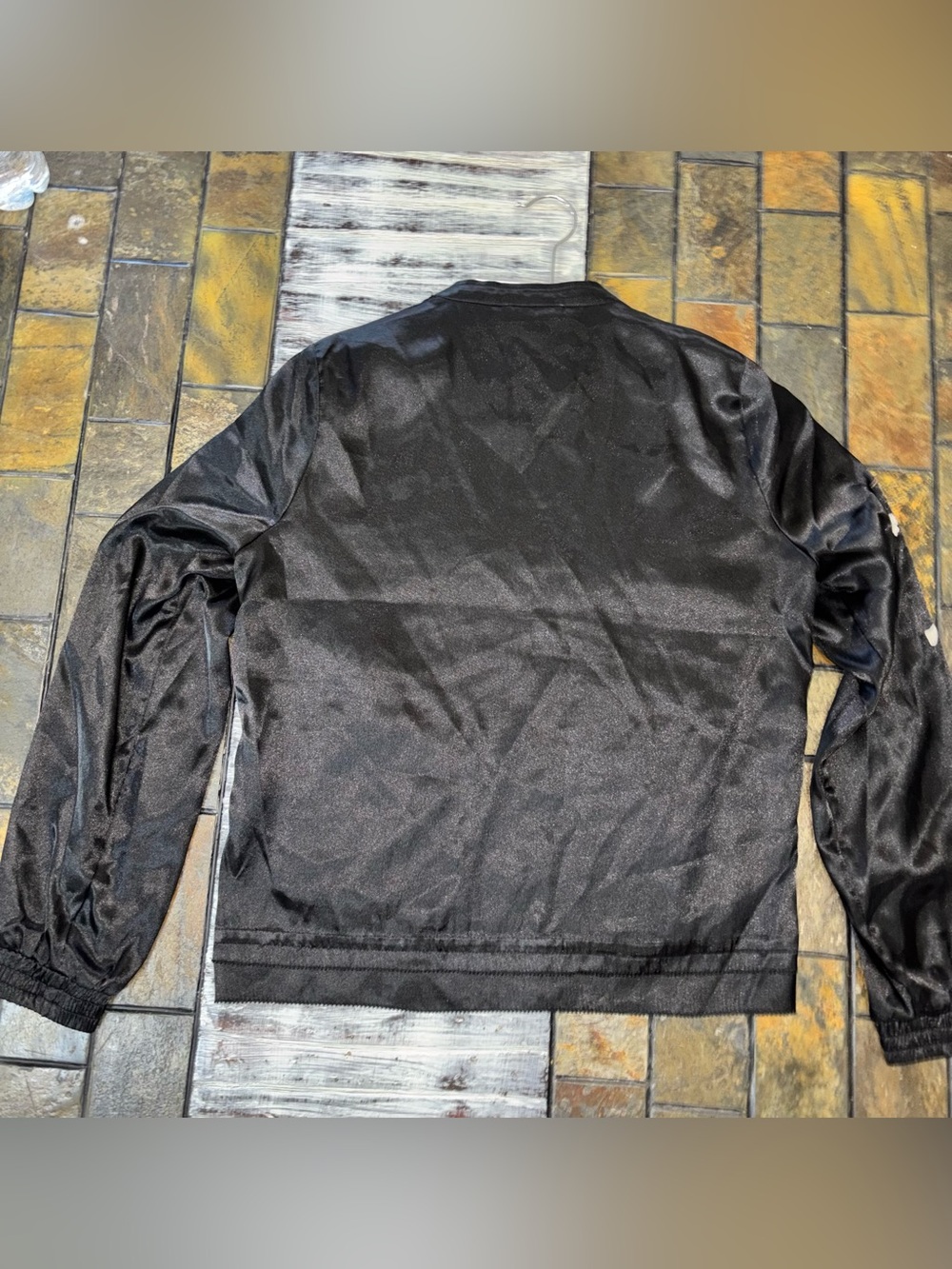 Daya by Zendaya Women’s Black Bomber Jacket embroidered flowers Japan Small - Picture 5 of 9